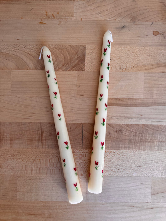 Hand-Painted Candles