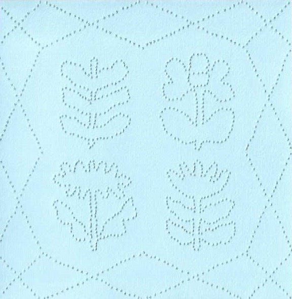 Blue Mini Flower Quilt