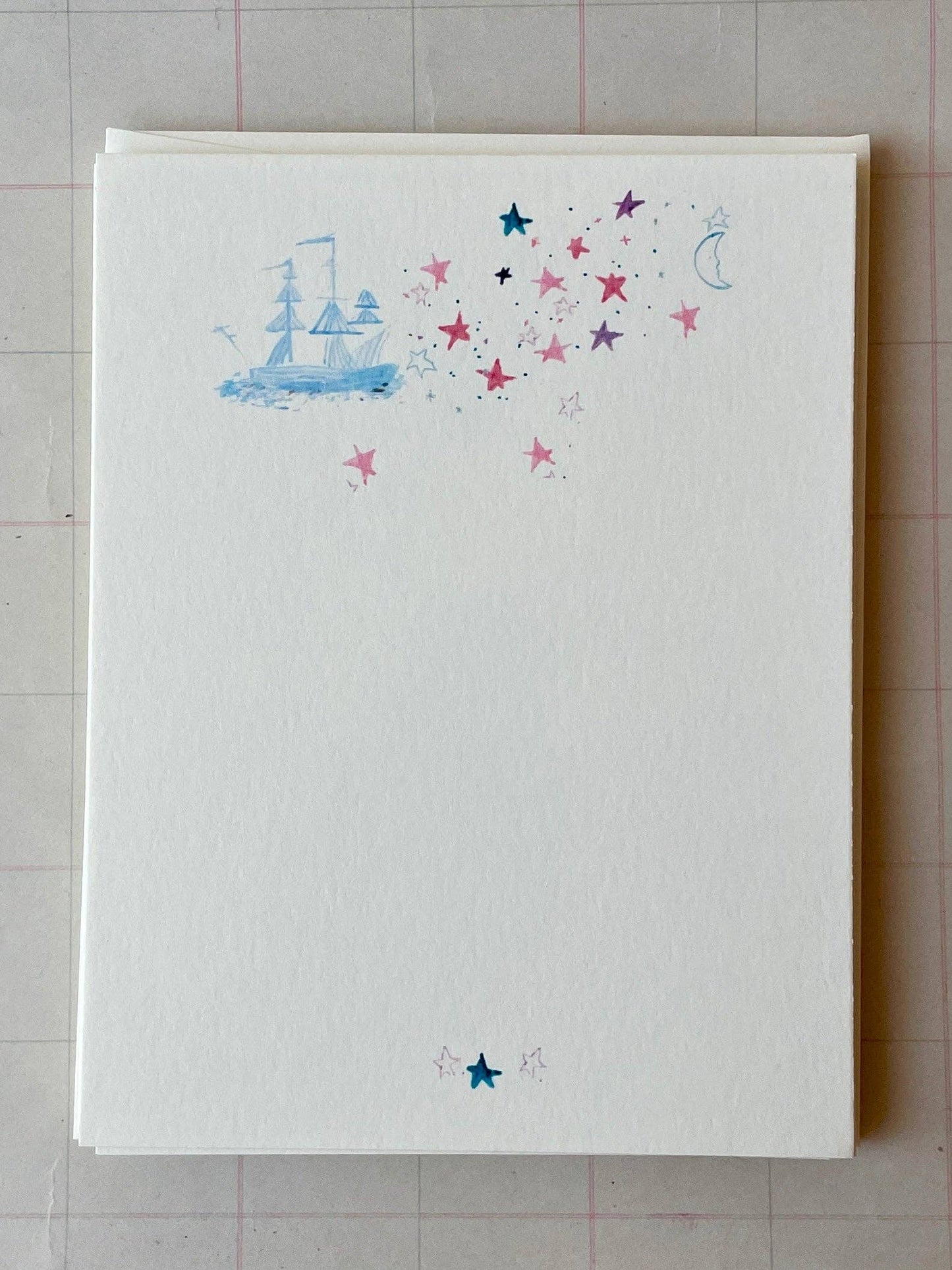 Sail Away in the Night Stationery Set