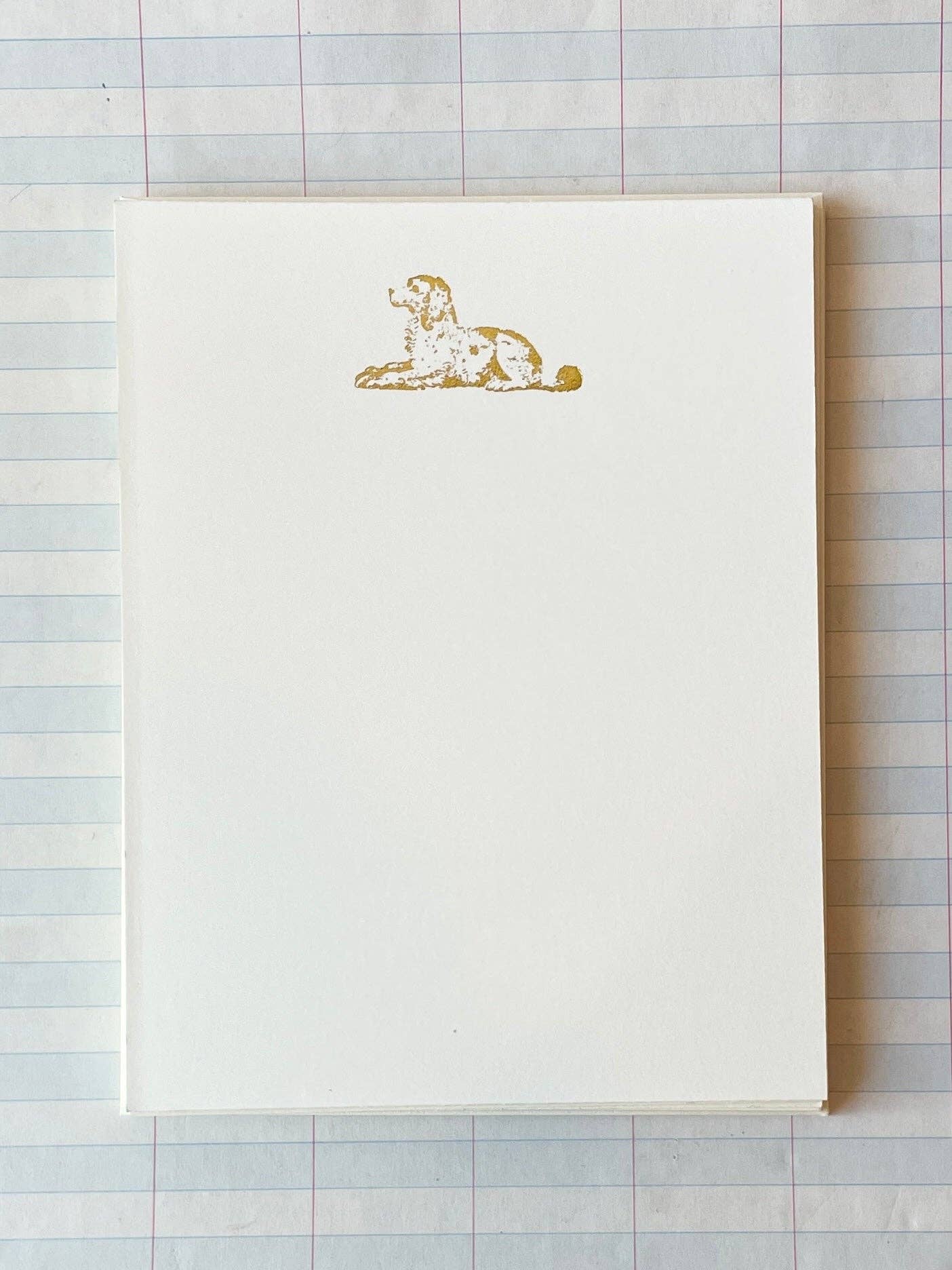 Gold Foil Good Dog Stationery Set