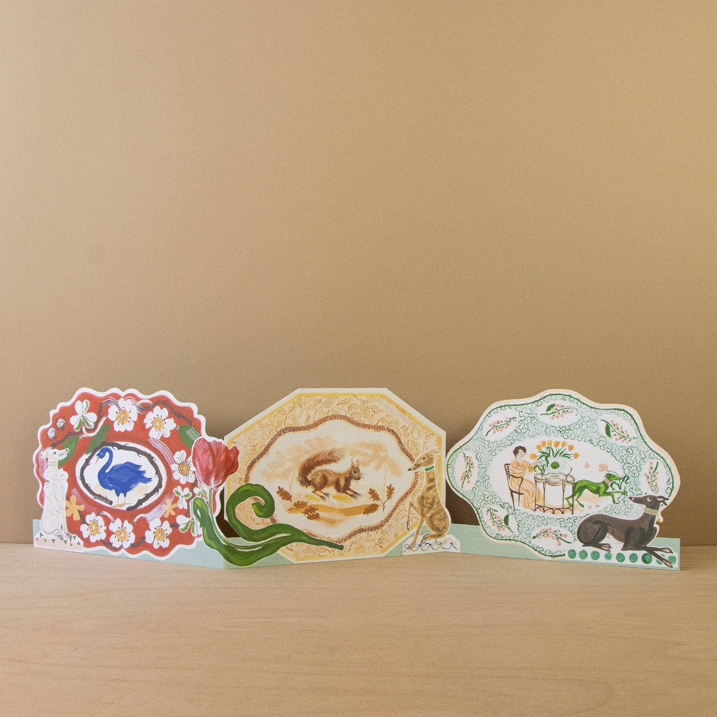 Romantic Platter Concertina Card