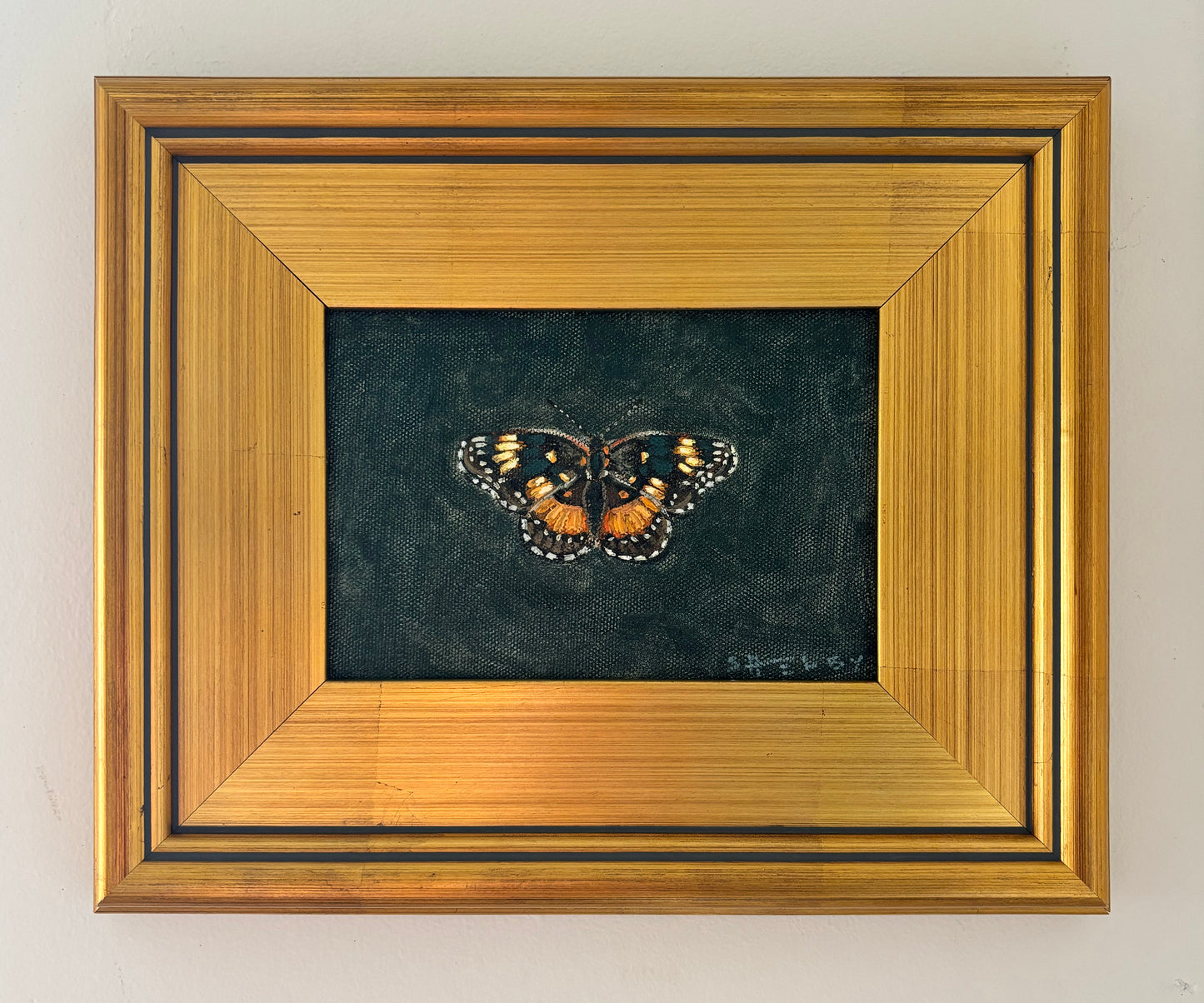 Bordered Patch on Teal