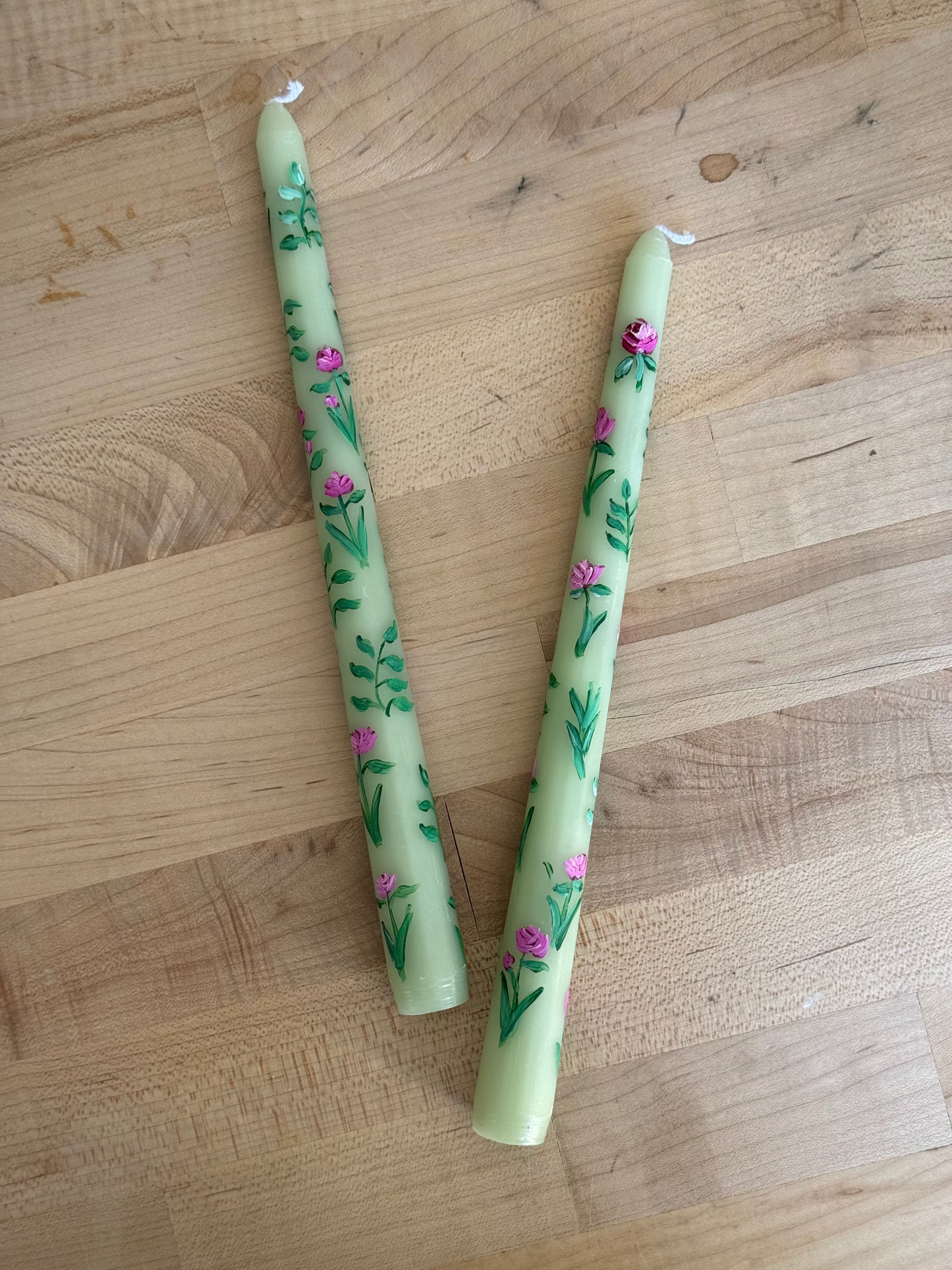 Hand-Painted Candles