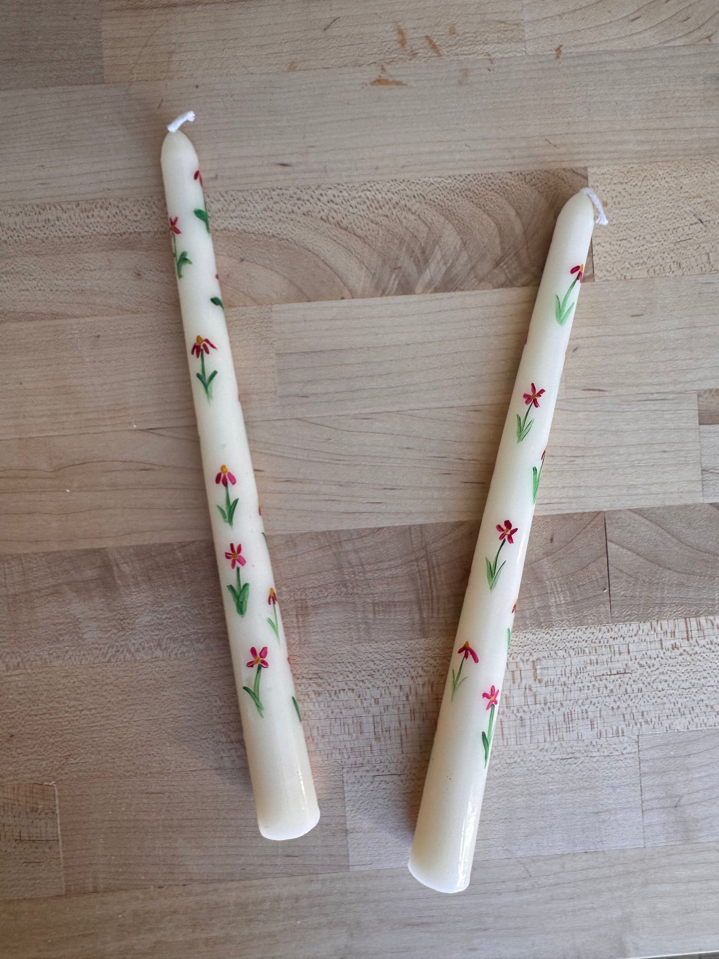 Hand-Painted Candles