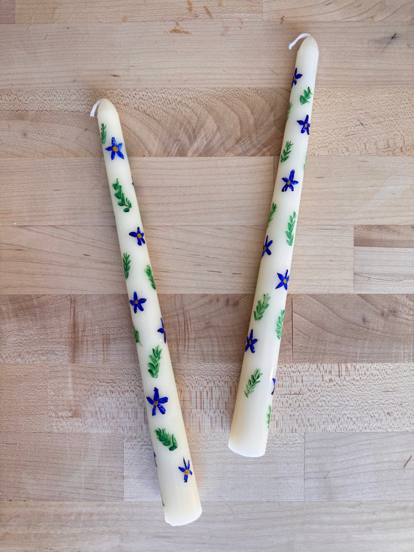 Hand-Painted Candles