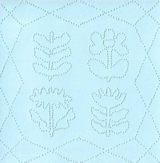 Blue Mini Flower Quilt