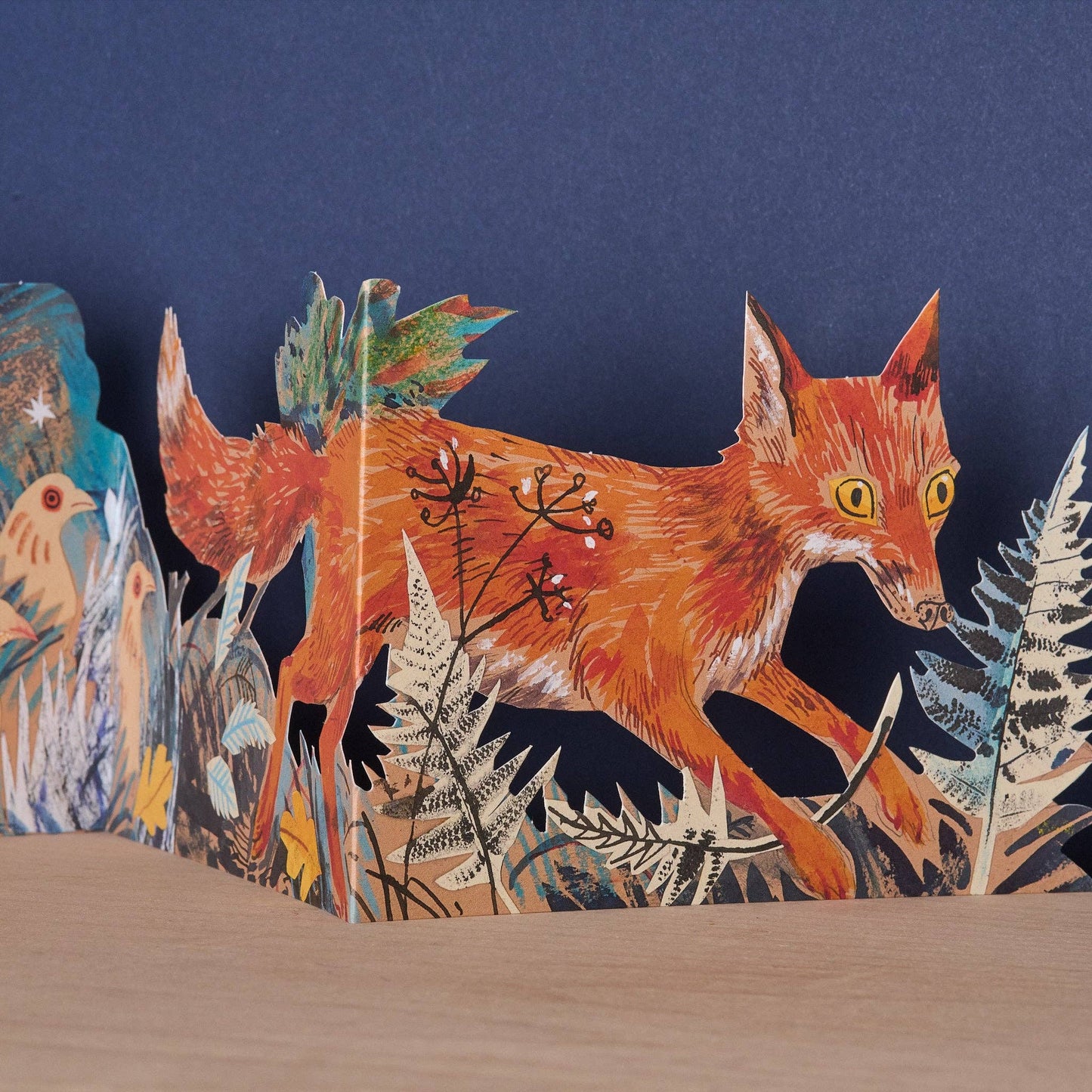 Three Fold Fox Card