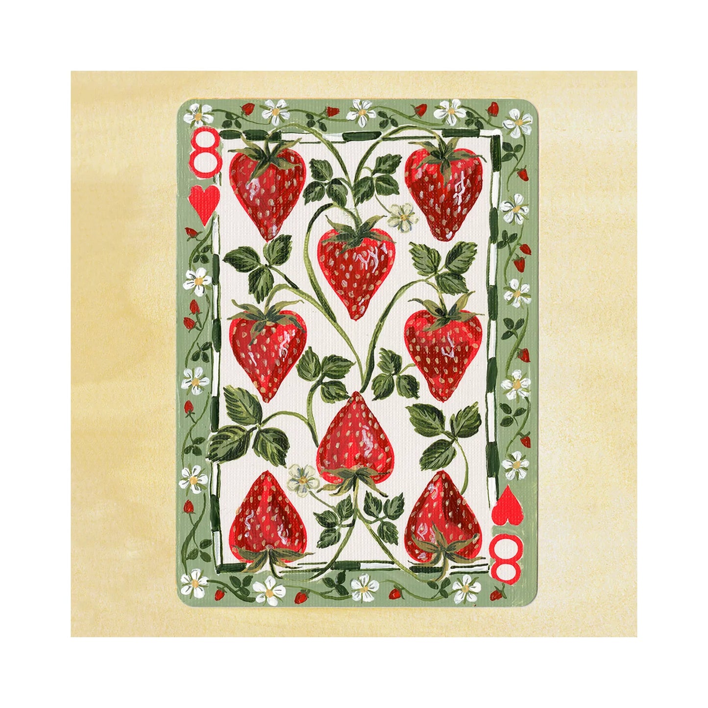 Eight of Hearts: Playing Card Print