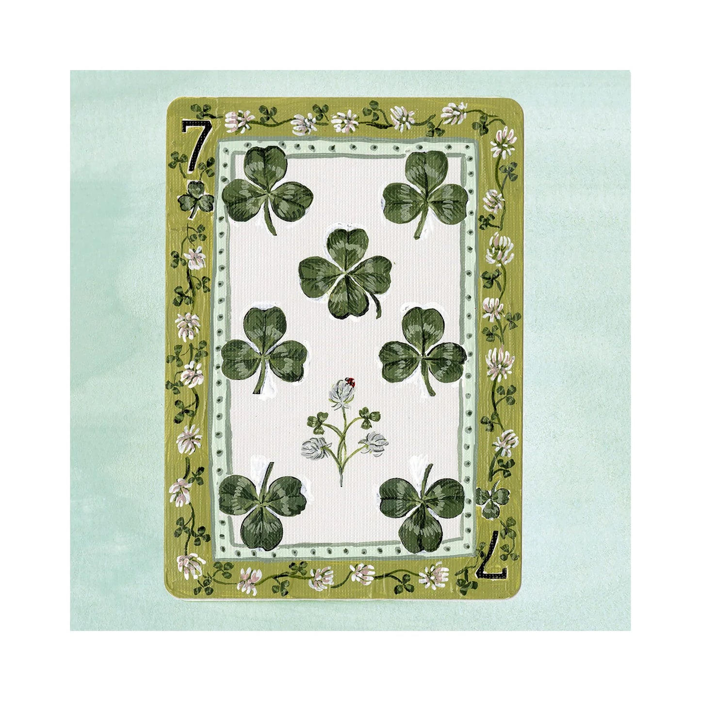 Seven of Clubs: Playing Card Print